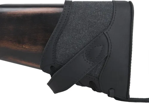 Vista 9 de Extensión de culata de pistola de rifle de cuero, almohadilla de retroceso, protector de tope de pistola de escopetas
