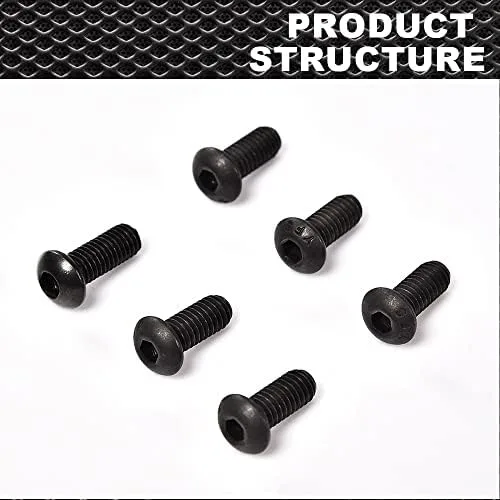 Vista 6 de CROSSDESIGN Juego de 6 tornillos Torx y tuerca plana compatibles con Polaris Ranger RZR General Body