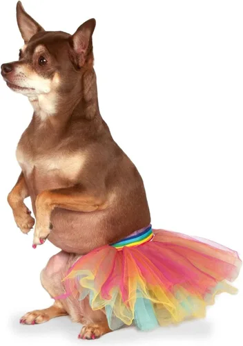Vista 3 de Rubie's Tutú para disfraz de mascota, rosa, talla S/M