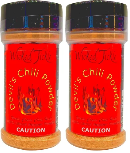 Vista 5 de Ghost Pepper Chili Powder Hot Spice Seasoning Wicked Tickle Devil Chili Powder