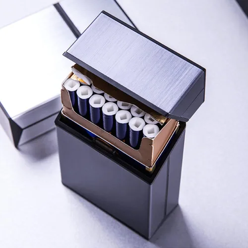 Vista 8 de Paquete de 4 cajas de cigarrillos de aluminio de 3.346 in de metal duro