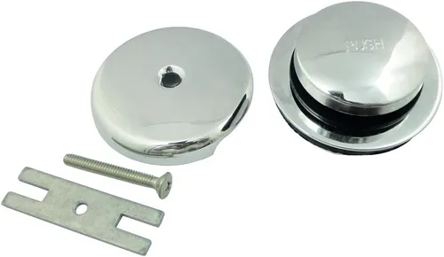 Vista 6 de Kingston Brass DTT5302A7 Kit de drenaje de bañera Easy Touch con activación por toque del pie, latón cepillado Cobrizo cepillado