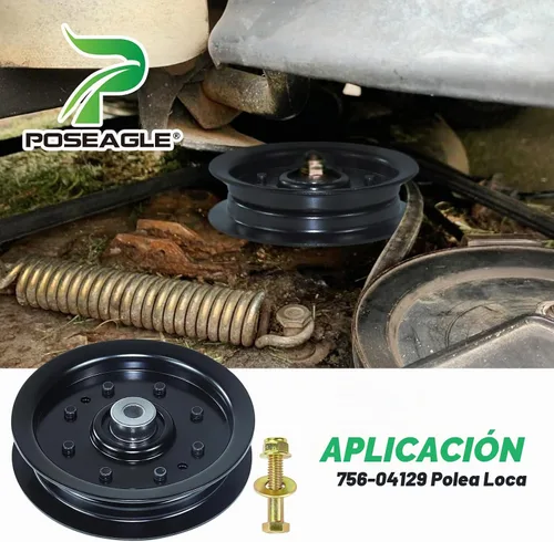 Vista 9 de 756-04129b Polea tensora 4.25 para Cub Cadet 50" RZT50 LTX1040 Decks