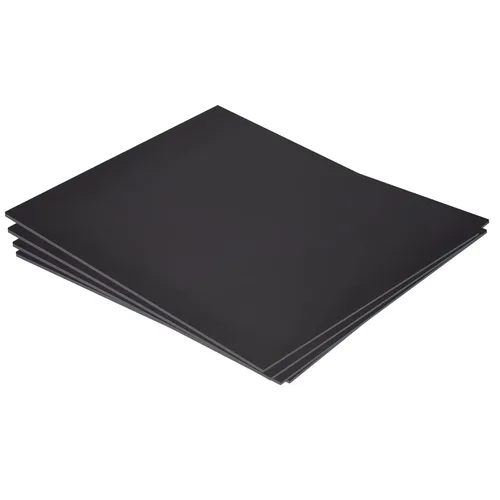 Vista 7 de MECCANIXITY Hoja de plástico ABS negro de 10 x 8 x 0.02 pulgadas para modelo de construcción, manualidades de bricolaje, panel, paquete de 4