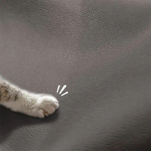 Vista 5 de Juego de 2 fundas para reposabrazos de sofá, funda elástica para sillón, de piel sintética, antideslizante, protector de muebles para sofá, silla