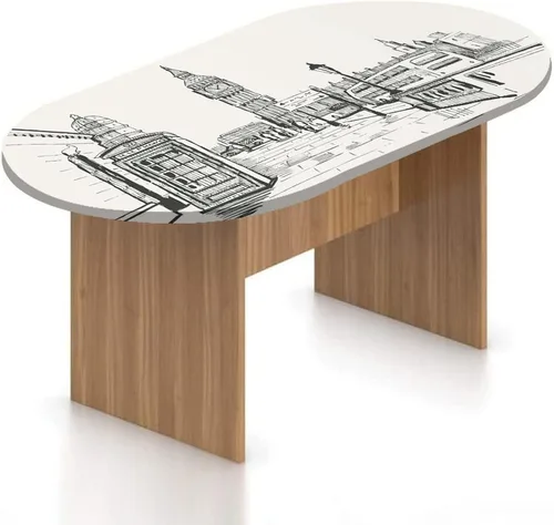 Vista 16 de XISUNYA Mantel ovalado ajustable para patio, moderno mantel de poliéster elástico con estampado de alas de talento de rock, se adapta a mesas