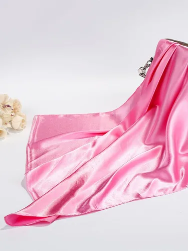 Vista 7 de SATINIOR Bufanda de gasa con cuello cuadrado, pañuelo retro con cinta de satén para mujer
