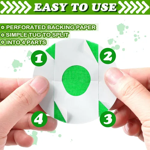 Vista 3 de TrelaCo 50 parches adhesivos G7 impermeables para monitor de glucosa continua, cubierta de sensor precortada, transpirable, cómodo, sin pegamento
