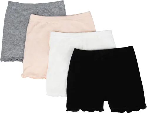 Vista 2 de Pantalones cortos para niñas, para usar debajo del vestido, pantalones cortos de bicicleta de baile para parque infantil, gimnasio, deportes,