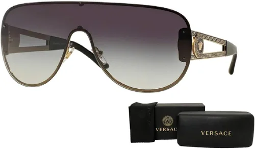 Vista 3 de Versace VE2166 - Gafas de sol aviador para hombres para mujeres paquete con kit de cuidado de gafas de cortesía iWear de diseñador