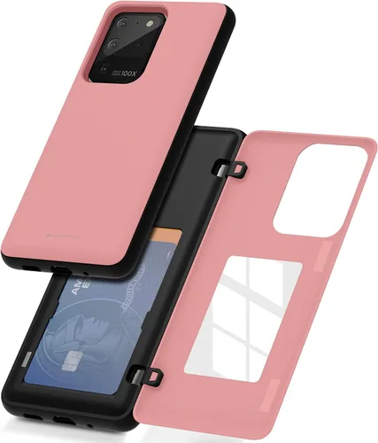 Vista 31 de GOOSPERY Funda tipo cartera para Samsung Galaxy S22 Ultra, [tarjetero] parachoques magnético de puerta con cierre automático, cubierta protectora