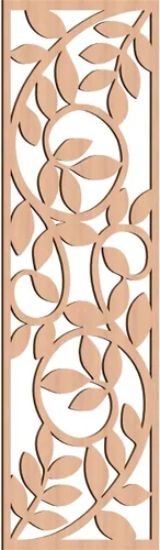 Vista 79 de 9 3/8"W x 24 3/8"H x 1/4"T Utica Decorativo Fretwork Madera Paneles de Pared, Abedul