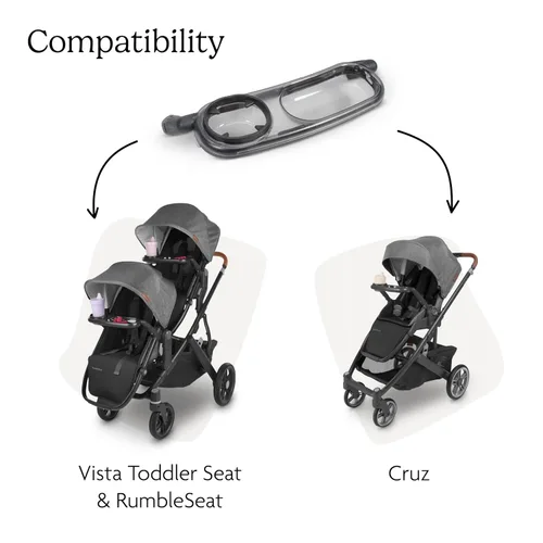 Vista 10 de Bandeja para aperitivos Uppababy para Vista, Cruz, RumbleSeat / Conexión rápida / Se pliega con el cochecito