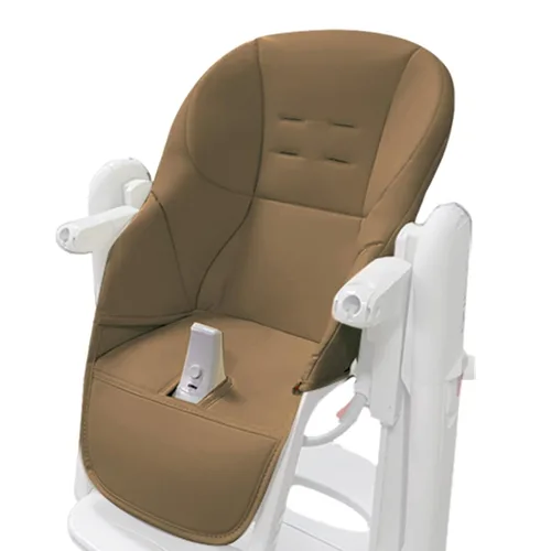 Vista 12 de LAFANDE Fundas para silla alta para bebé, cojín para silla de comedor de bebé, cojín transpirable, piel sintética con asiento acolchado para Peg