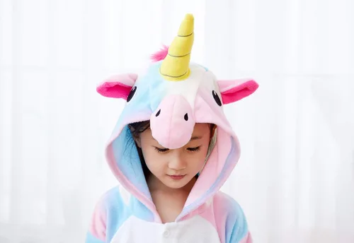 Vista 4 de Pijama unisex de unicornio para niños, disfraz de Halloween, regalo de cumpleaños