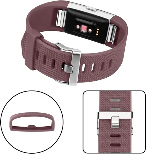 Vista 3 de Tobfit Paquete de 6 correas deportivas compatibles con Fitbit Charge 2 bandas para mujeres y hombres, correas impermeables de silicona suave
