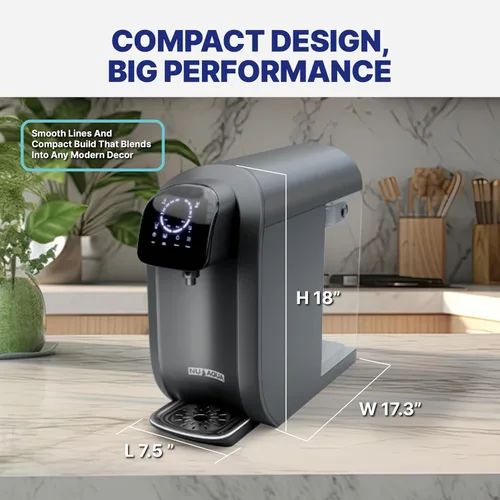 Vista 8 de NU Aqua Sistema de filtro de agua de ósmosis inversa de 8 etapas para encimera RO con UV Filtros de membrana de agua de sedimentos, carbono, malla
