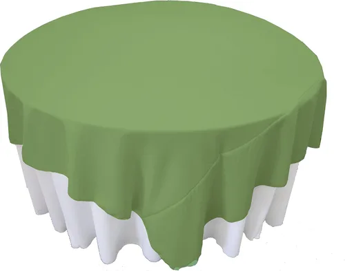 Vista 150 de LA Linen. Mantel cuadrado de popelina de poliéster