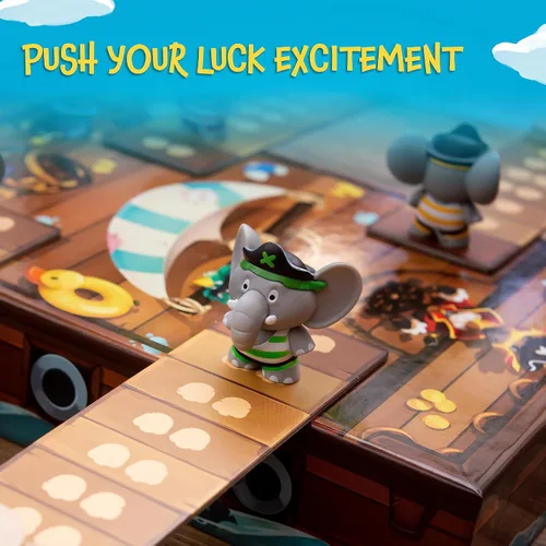 Vista 2 de Stomp The Plank - Juego de cerebro pirata suspenso Actividad atractiva para niños y adultos Opción de regalo ideal Diversión familiar