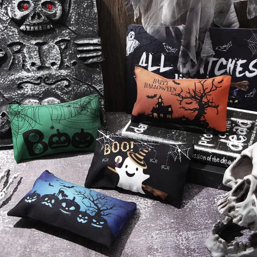 Vista 7 de Reginary 20 bolsas de cosméticos de Halloween, bolsas de regalo para niños, niñas y mujeres, organizador de artículos de tocador