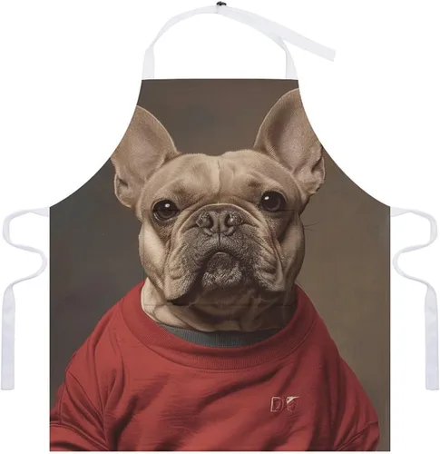Vista 7 de MUSM Apron for Adults - 27.6 X 31.5 Inch, Heavy-Duty Polyester Aprons with Two Large Pockets, Waterproof Wearing Short Sleeves Kitchen Apron for