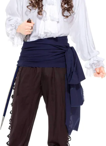 Vista 7 de ThePirateDressing Disfraz de pirata medieval renacentista para Halloween, banda grande