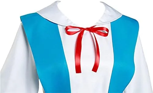 Vista 6 de Disfraz de anime Ayanami Rei Cosplay uniforme falda vestido de Halloween