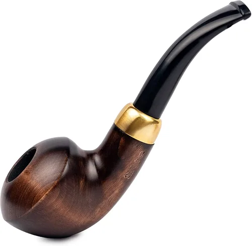 Vista 10 de Dr. Watson - Pipa de tabaco, forma clásica de ukelele, se adapta a filtro de 0.354 in, viene con bolsa, en caja (rusticado)