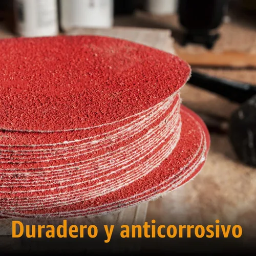Vista 4 de POWERTEC 10 discos de lijado PSA de grano 80 de 12 pulgadas, papel de lija autoadhesivo de 12 pulgadas para paneles de yeso, carpintería, pintura