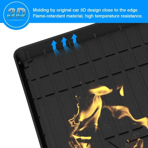 Vista 3 de Revestimiento de carga para Audi A4 / S4 2017 2018 2019 2020 2021 2022 2023 2024 Tapete de carga resistente (no para modelos A4 All-Road)