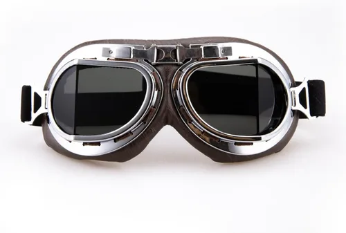 Vista 22 de CRG Sports Gafas de motocicleta estilo aviador, piloto, crucero, scooter, gafas de motocross para hombre, mujer, adulto