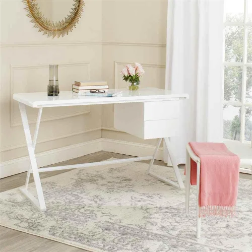 Vista 2 de Safavieh Home Collection Watkins Escritorio, color blanco