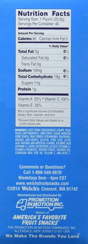 Vista 2 de Welch's Snacks de frutas, frutas mixtas, sin gluten, paquete a granel, 40 unidades (paquete de 6)