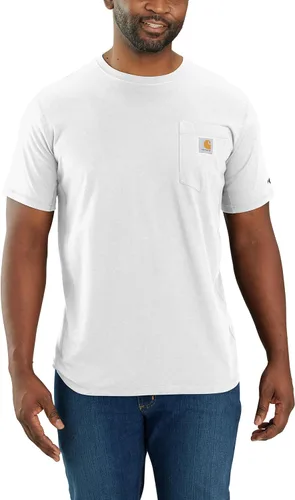 Vista 49 de Carhartt Force - Camiseta de manga corta, con bolsillo, de ajuste holgado y peso medio para hombre Malt