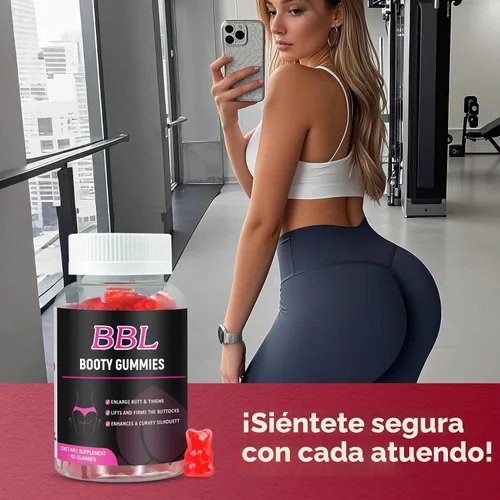 Vista 7 de Aromlife BBL - Gomitas para mujer, 60 unidades de gomitas con forma de oso con ingredientes herbarios, gomitas de vitamina BBL con fenogreco
