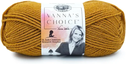 Vista 22 de Lion Brand Yarn (1 madeja) Hilo Vanna's Choice, mármol gris