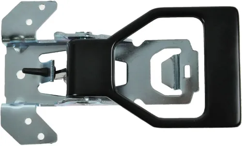 Vista 49 de TRQ Manija de puerta interior delantera izquierda cromada y negra para el lado del conductor compatible con Ford F-150 2012-2014