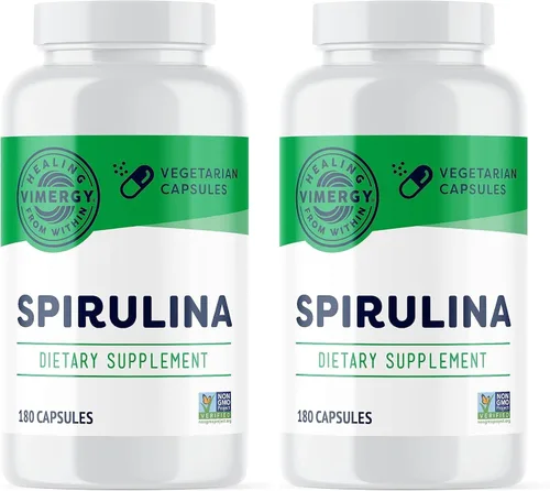 Vista 10 de Vimergy Polvo de espirulina - Proteína vegetal concentrada que apoya la salud inmunológica y la función cardiovascular - Vegano, Kosher, sin gluten