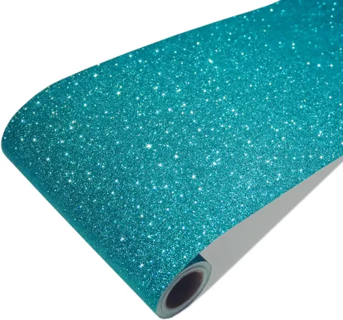 Vista 10 de CRE8TIVE Papel tapiz marrón oscuro con purpurina, borde de pared para despegar y pegar, 8 x 80 pulgadas, papel tapiz de tela brillante, extraíble