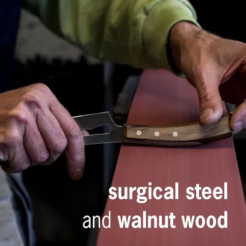 Vista 6 de PanoramaKnife Cuchillo de cocina – Fabricado en Suiza – Picos de Estados Unidos – Cordilleras parecidas a la hoja – Acero inoxidable quirúrgico +