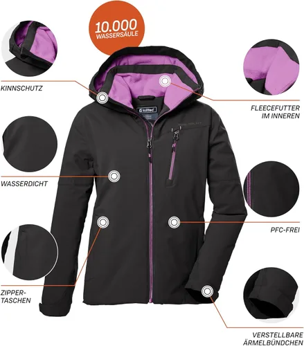 Vista 3 de killtec Chaqueta funcional para niñas con Kapuze KOW 169