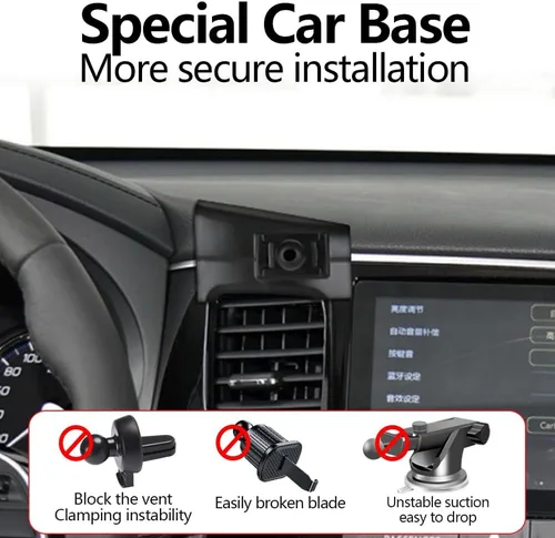 Vista 2 de Soporte para teléfono de coche para Mitsubishi Outlander 2014 2015 2016 2017 2018 2019 2020 2021 Accesorios de automóvil Decoración interior Soporte
