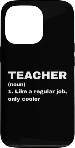 Vista 10 de Funny Teacher Definition Like A Regular Job Only Cooler Noun Case for iPhone 17