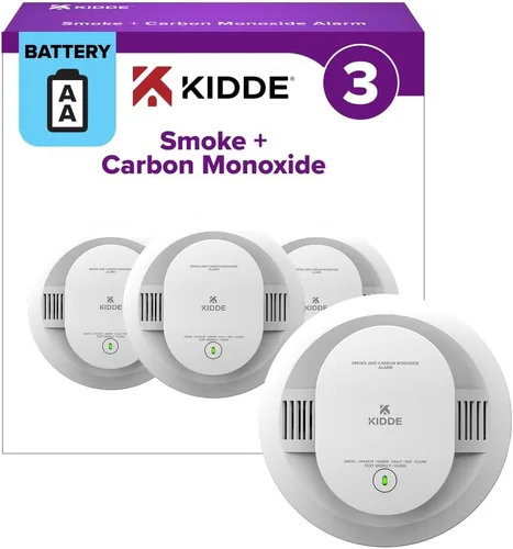 Vista 14 de Kidde Detector de humo y monóxido de carbono, alimentado por batería AA