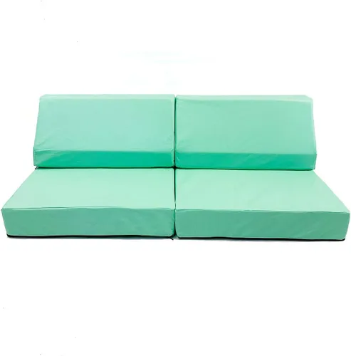 Vista 7 de foamnasium Blocksy Mini - Juego de espuma para interiores, 3 piezas, suave sofá de juego activo para niños y niños para gatear, escalar, construir