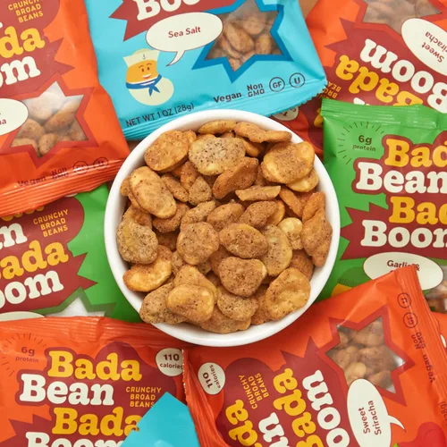 Vista 7 de Bada Bean Bada Boom - Proteína a base de plantas, libre de gluten, vegana, sin OGM, libre de soya, Kosher, bocadillos de habas tostadas anchas, 1