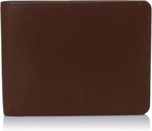 Vista 2 de AULIV Cartera minimalista de piel con bloqueo RFID para hombre, delgada, antirrobo, soporte para tarjetas de crédito, clip para dinero