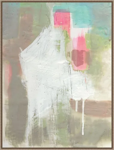 Vista 7 de Amanti Art Framed Canvas Wall Art 24x18 Retro Splash II by Jennifer Goldberger, Framed Wall Art Canvas, Abstract Artwork, Traditional Decor, Medium