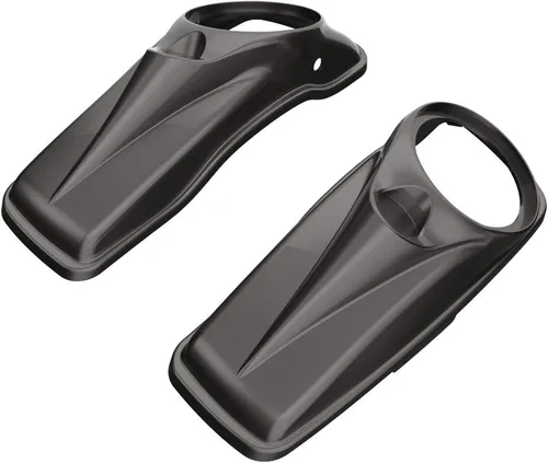 Vista 46 de Tapas para bocinas de motocicleta aptas para 2014+ Harley Touring Hard Saddle Bags - Whisky ámbar, 8 pulgadas Amber Whiskey