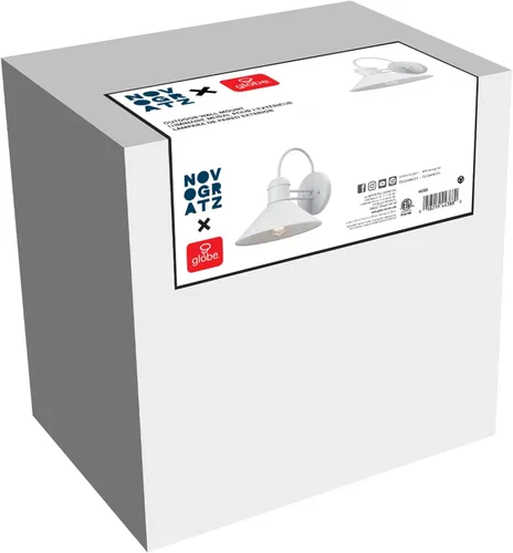 Vista 8 de Globe Electric 44264 Bolton 1 lámpara de pared con 1 luz para exterior o interior, color negro mate, 44388